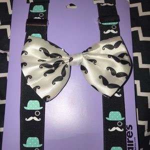 Suspenders & bow tie